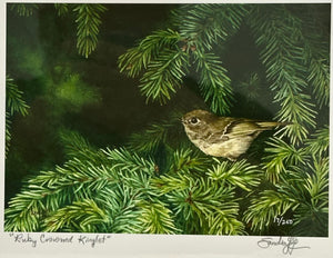 RUBY CROWNED KINGLET