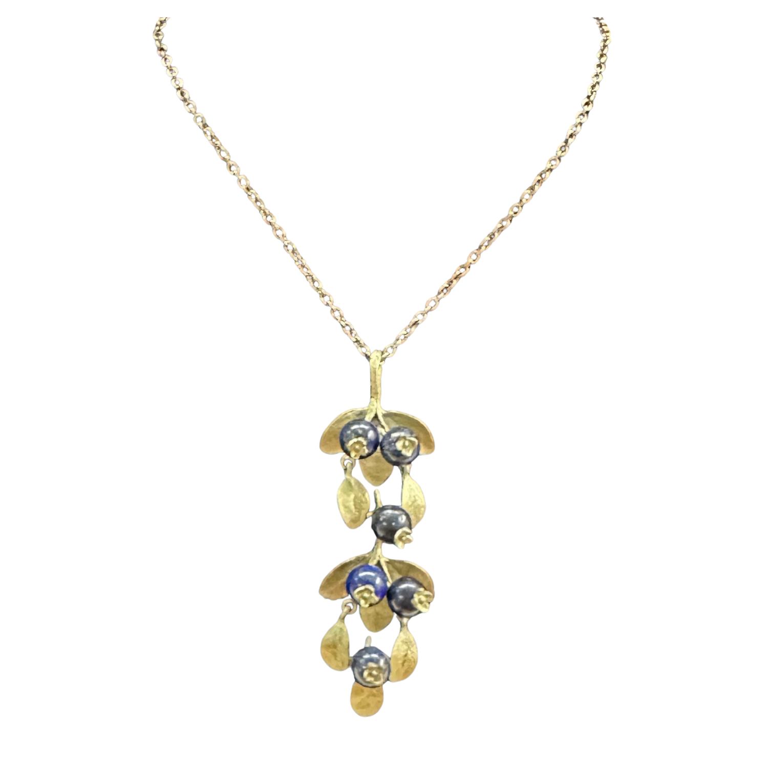 BLUEBERRY PENDANT ON 18" CHAIN