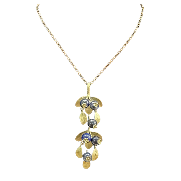 BLUEBERRY PENDANT ON 18" CHAIN
