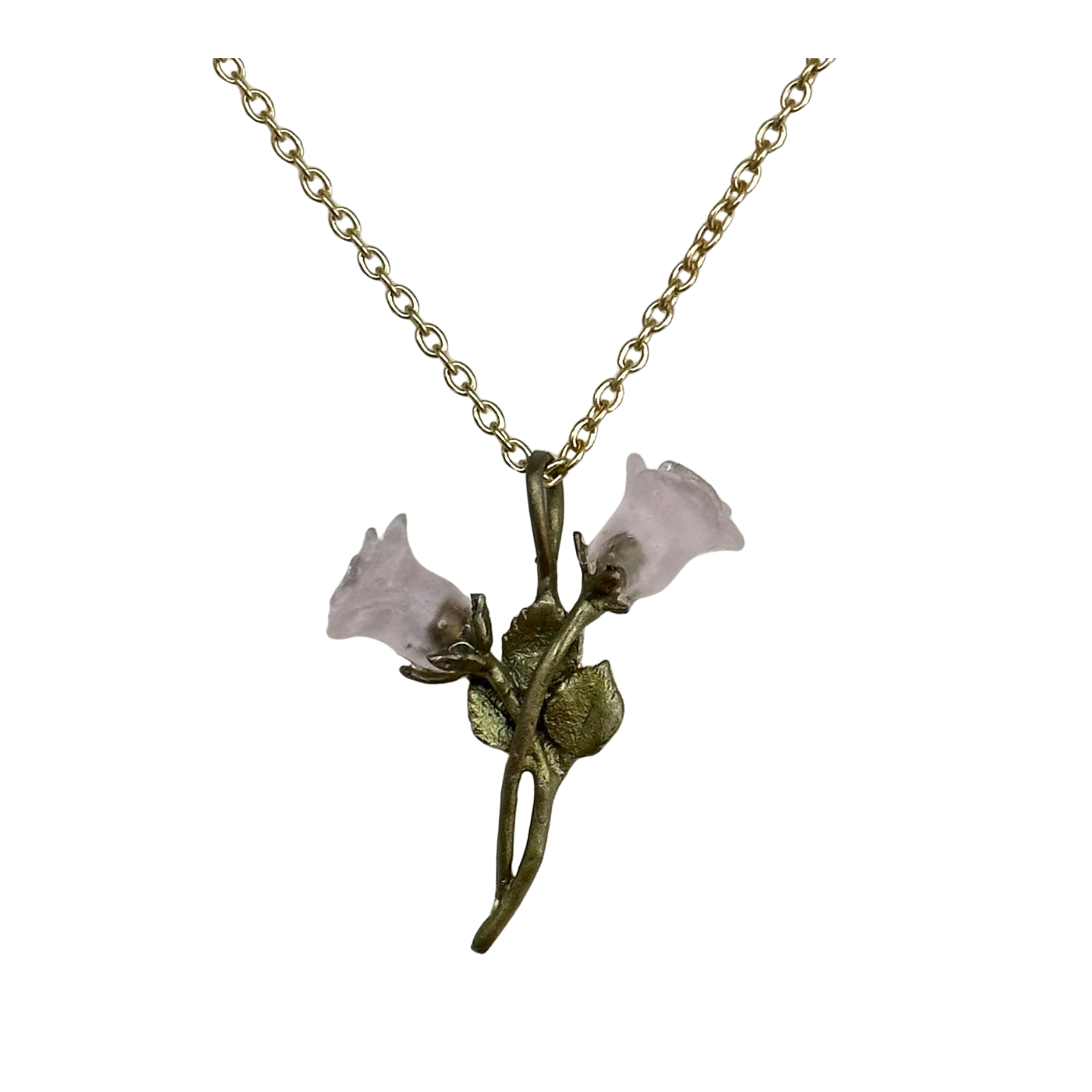 BLUSHING ROSE DAINTY PENDANT