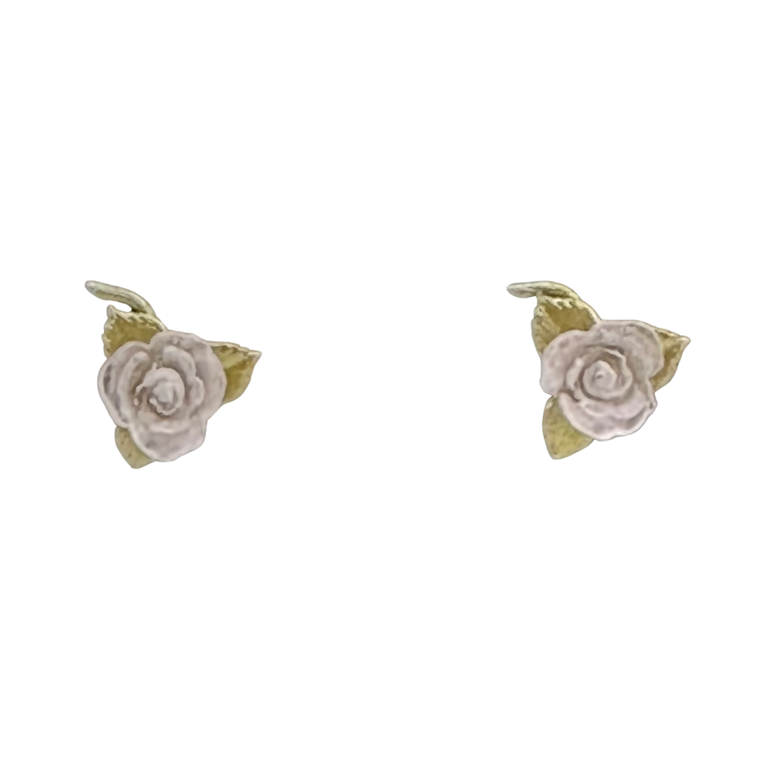 BLUSHING ROSE STUD EARRINGS