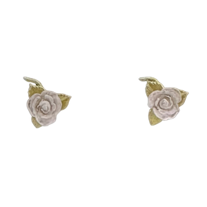BLUSHING ROSE STUD EARRINGS