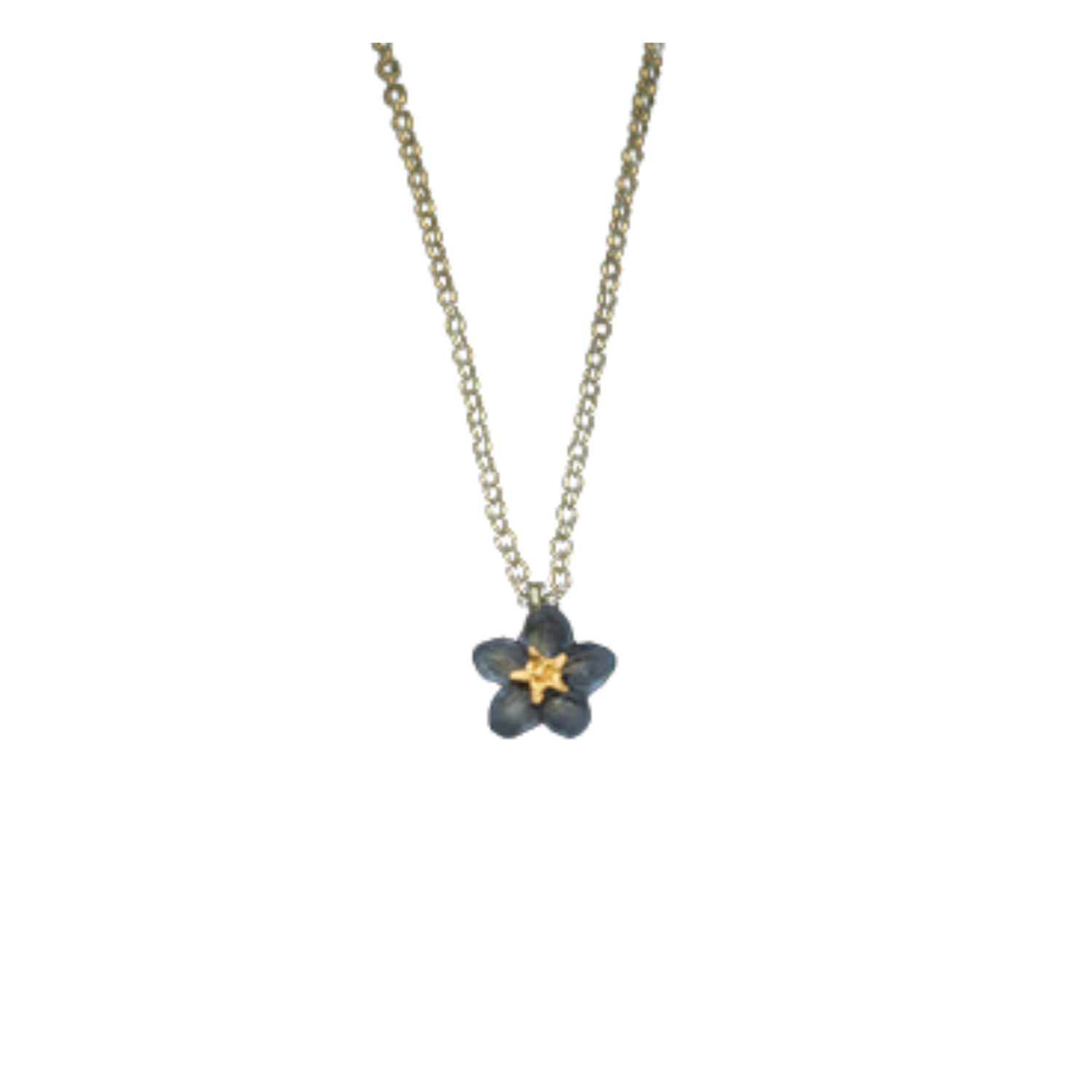 FORGET ME NOT ONE FLOWER PENDANT