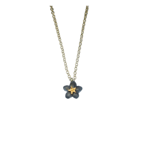 FORGET ME NOT ONE FLOWER PENDANT