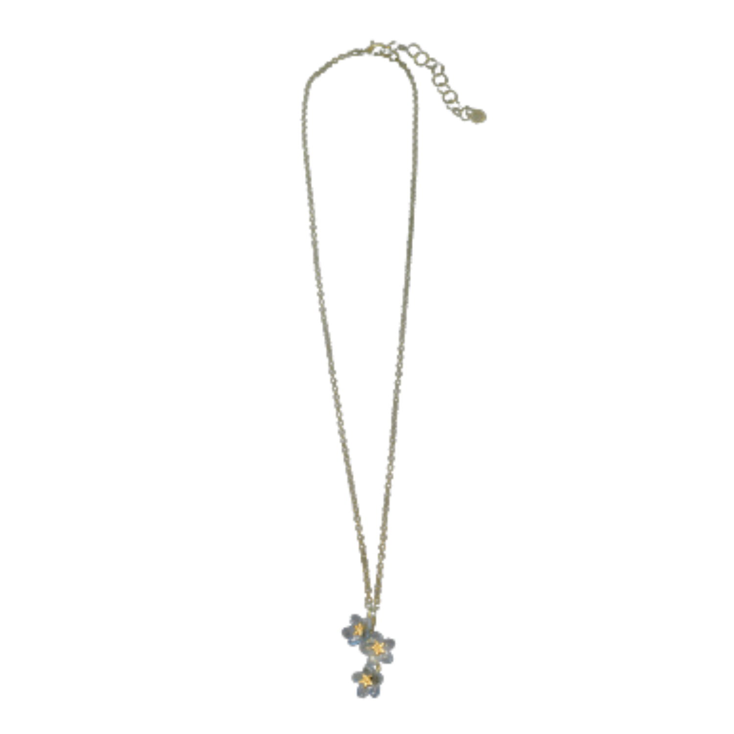 FORGET ME NOT TRIPLE FLOWER PENDANT