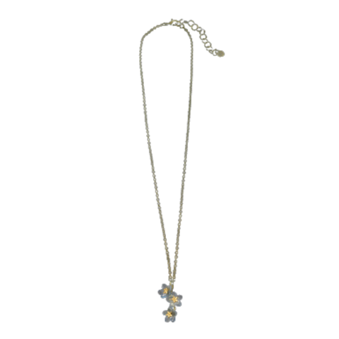 FORGET ME NOT TRIPLE FLOWER PENDANT