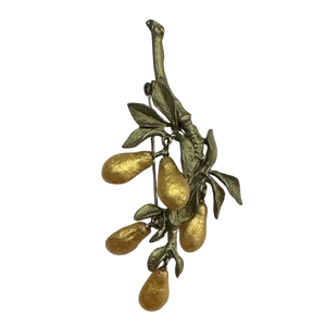 GOLDEN PEAR BROOCH