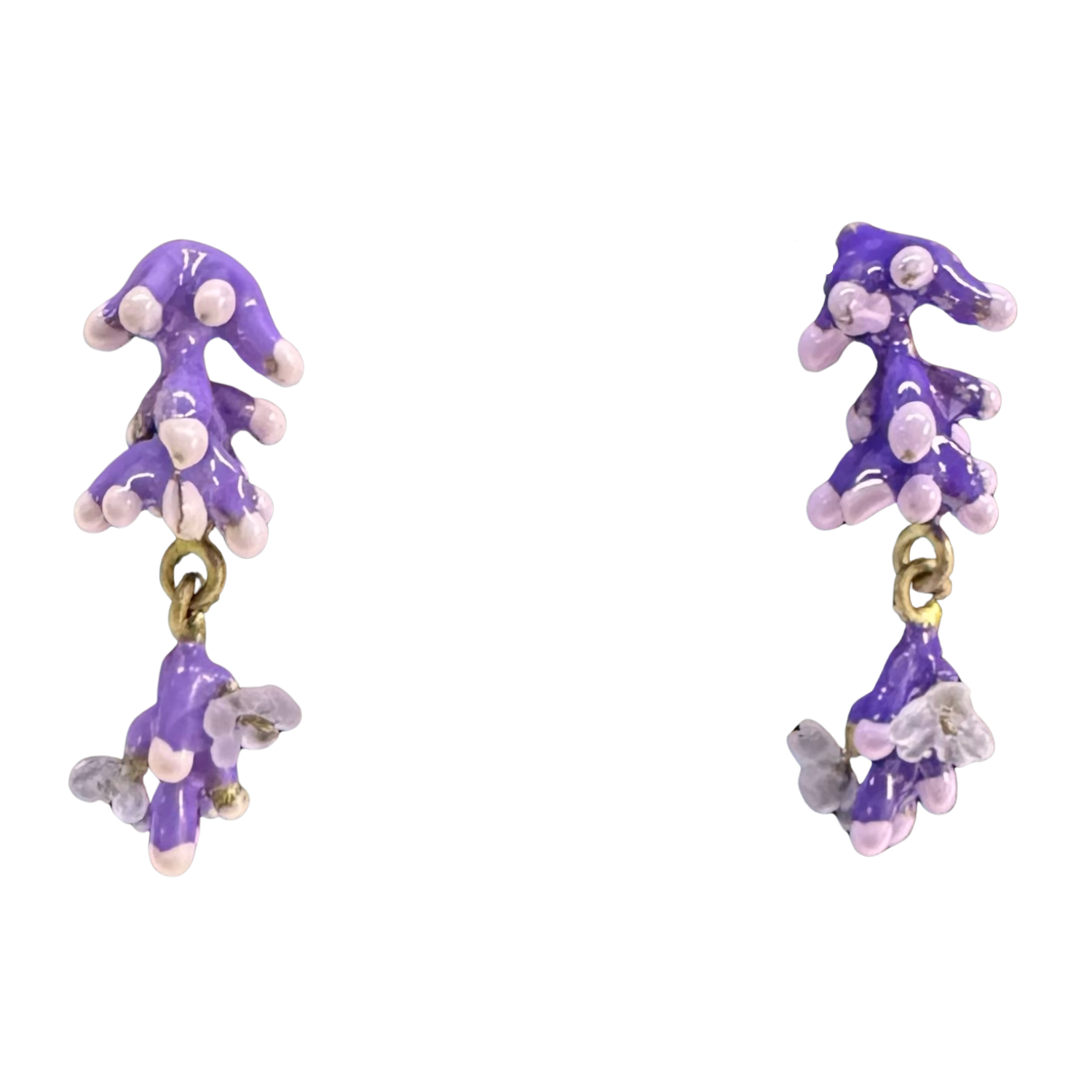 LAVENDER POST EARRINGS