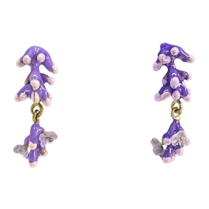 LAVENDER POST EARRINGS
