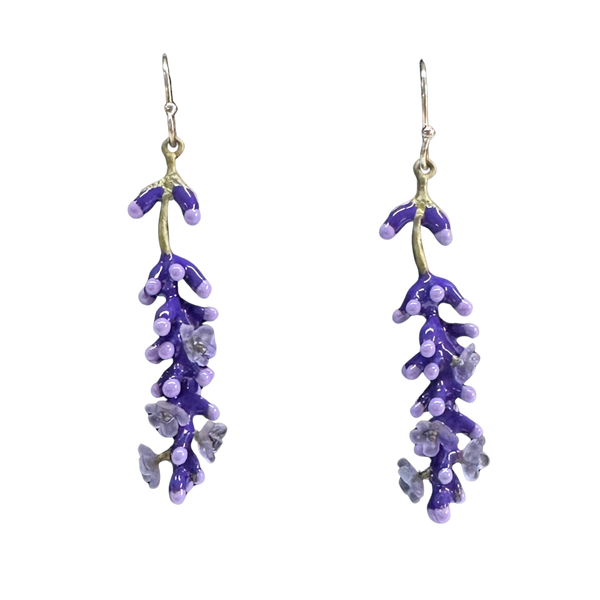 LAVENDER WIRE EARRINGS