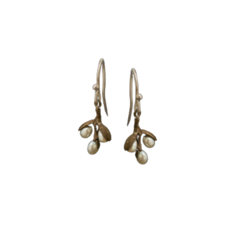 PETITE PUSSY WILLOW WIRE DROP EARRINGS