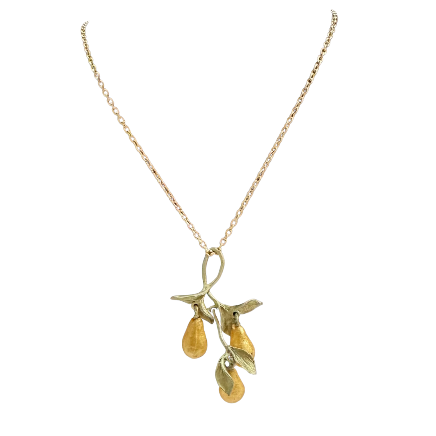 THREE GOLDEN PEARS PENDANT