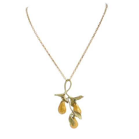THREE GOLDEN PEARS PENDANT