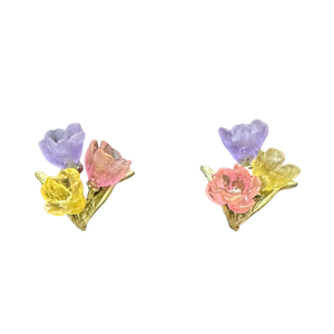 TULIP BOUQUET POST EARRINGS