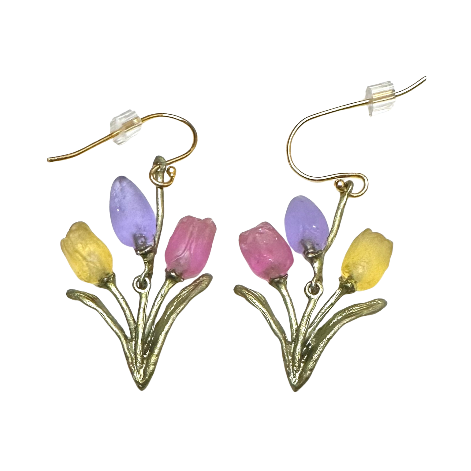 TULIP BOUQUET WIRE EARRINGs