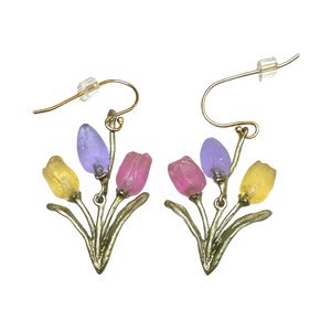TULIP BOUQUET WIRE EARRINGs