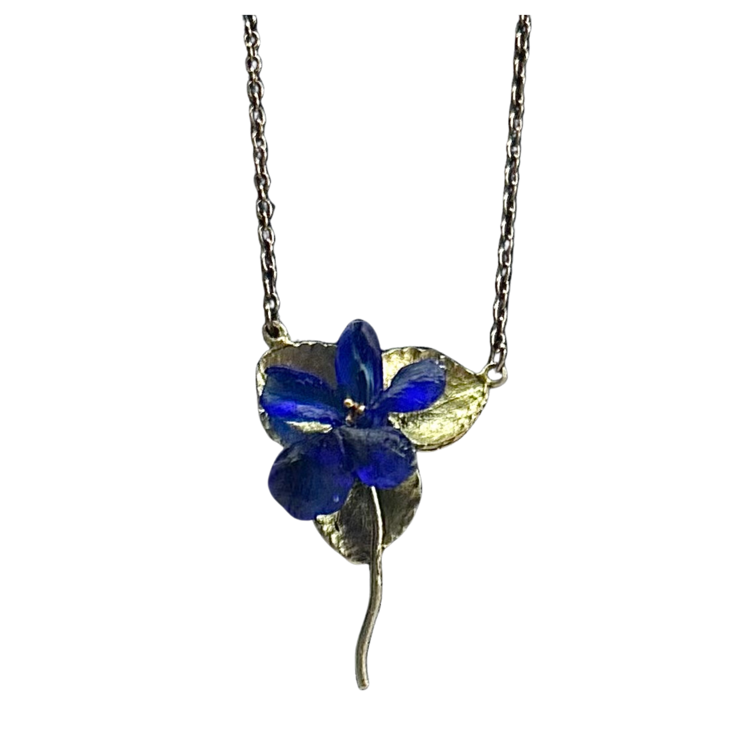 WILD VIOLET SINGLE FLOWER PENDANT