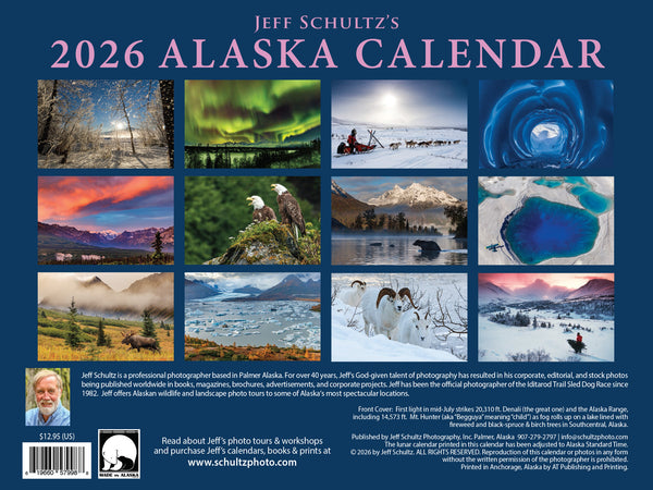 2026 JEFF SCHULTZ  ALASKA CALENDAR