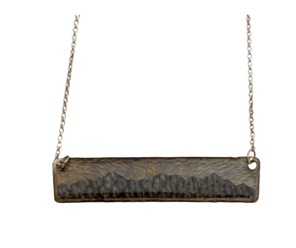 MOUNTAIN SKIES BAR NECKLACE
