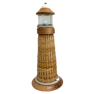 KODIAK NAUTICAL LIGHT HOUSE with BONE SHELL & PUFFIN EMBELLISHMENT
