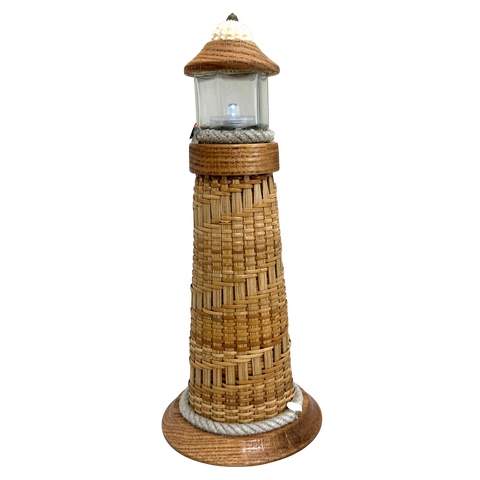 KODIAK NAUTICAL LIGHT HOUSE with BONE SHELL & PUFFIN EMBELLISHMENT