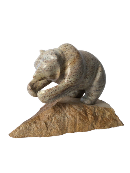 DIVING BEAR WITH BASE 8"