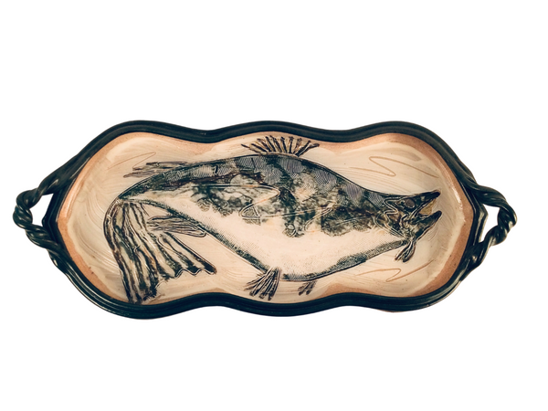 LARGE TRAY WITH FISH