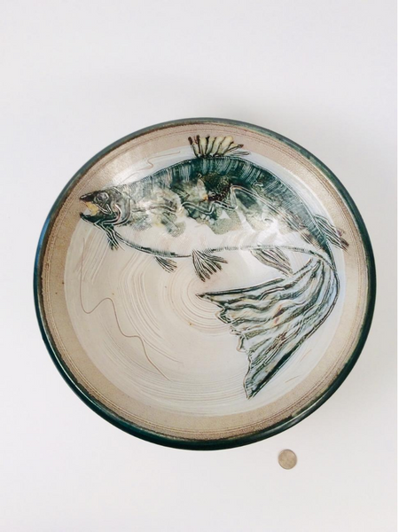 LARGE BOWL W/ FISH, JADE