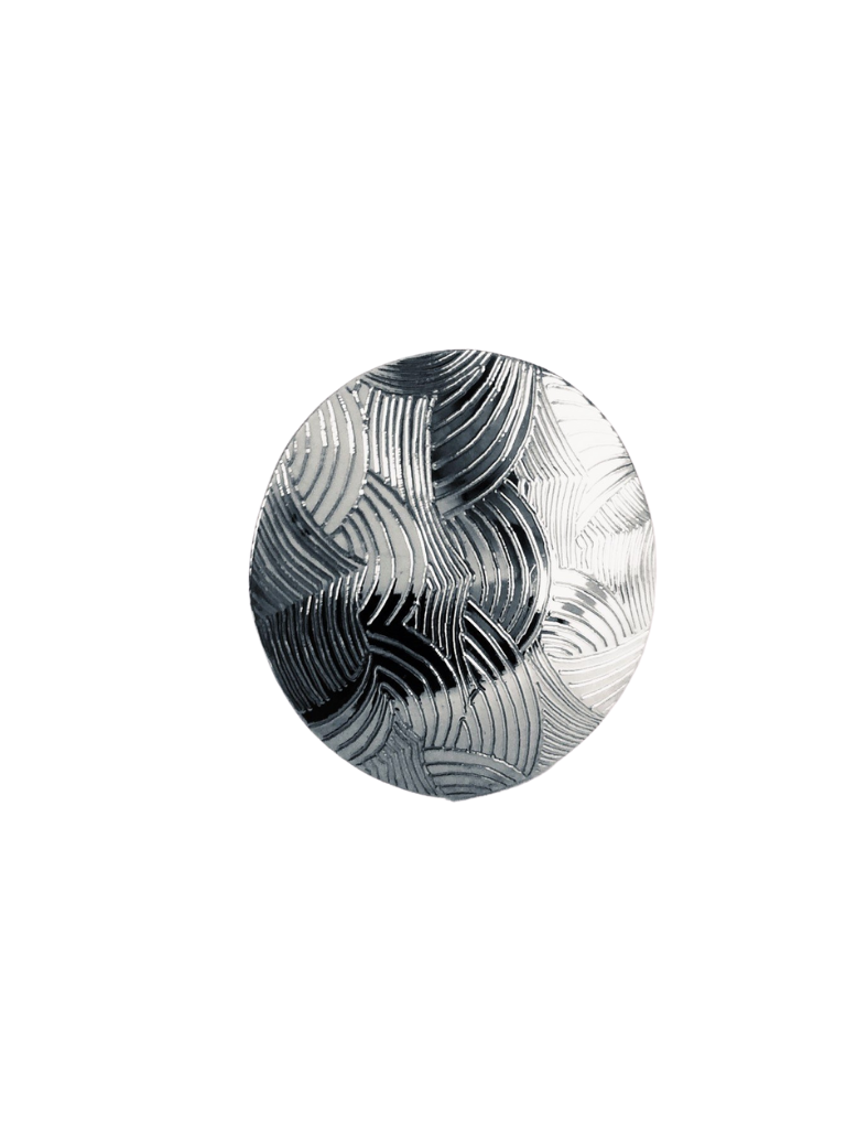 SILVER WAVE TIE TAC PIN