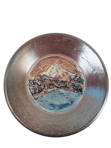LARGE BOWL WITH MOUNTAIN