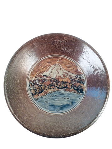 LARGE BOWL W/ MOUNTAIN