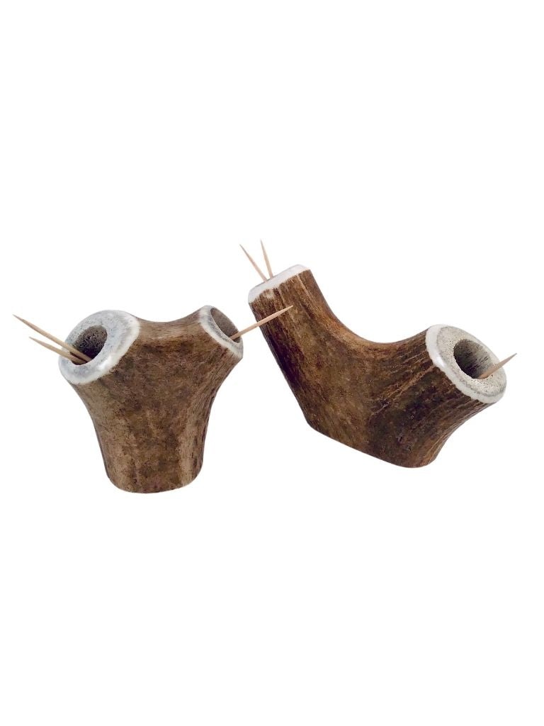 ANTLER DOUBLE TOOTHPICK HOLDER
