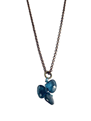 PENDANT COPPER LONDON BLUE TOPAZ
