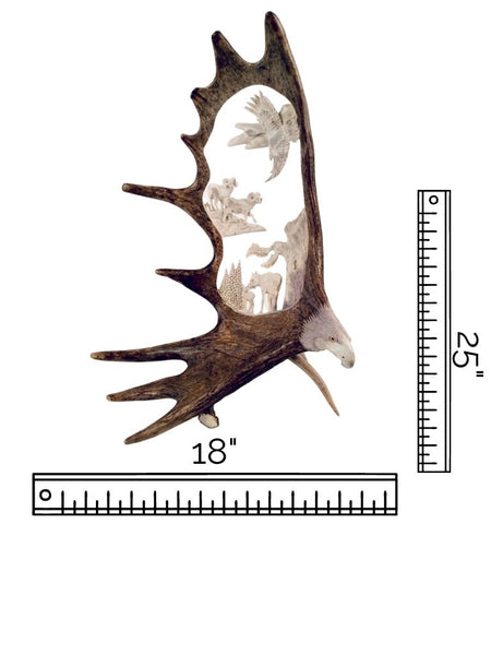 NATURALLY WILD ANTLER CARVING