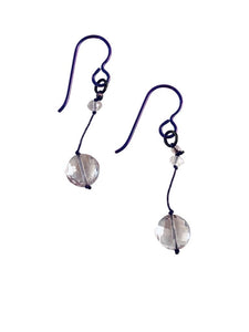 PINK FACETED AMETHYST EARRINGS