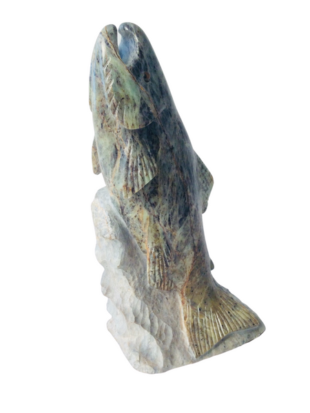 FISH JUMPING W BASE 10"