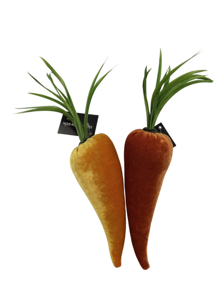 GOLDEN VELVET CARROT WITH HAND CUT FEATHER LEAVES