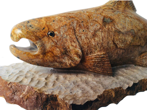 FISH SWIMMING W BASE 18"