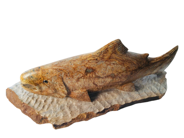 FISH SWIMMING W BASE 18"