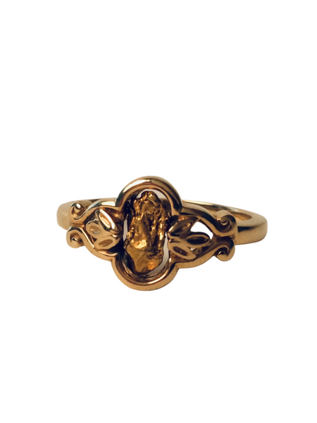 ORNATE WINDOW NUGGET RING