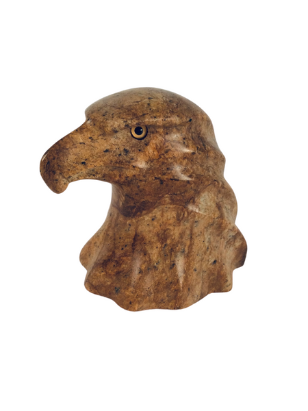 EAGLE BUST 4" SOAPSTONE CARVING