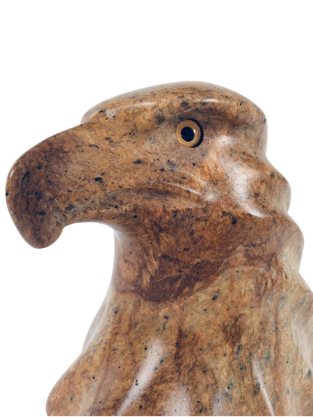 EAGLE BUST 4" SOAPSTONE CARVING