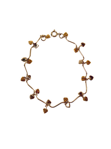 BRACELET LEAVES WITH GOLD ACCENT
