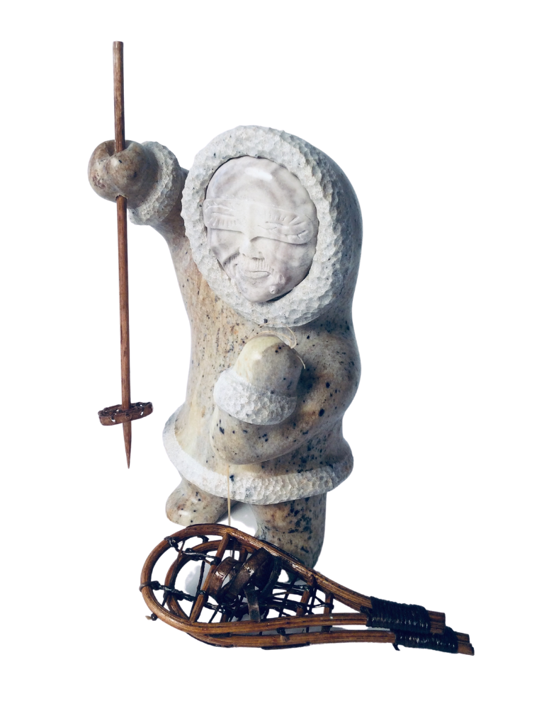 ESKIMO SNOWSHOER 7 INCH SOAPSTONE