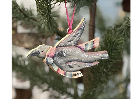 RAVEN FLYING ORNAMENT