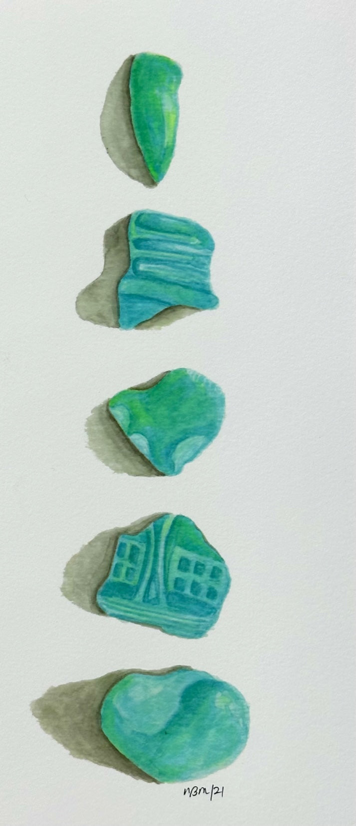 BEACH GLASS AQUA