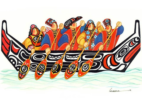 TLINGIT CANOE ART CARD