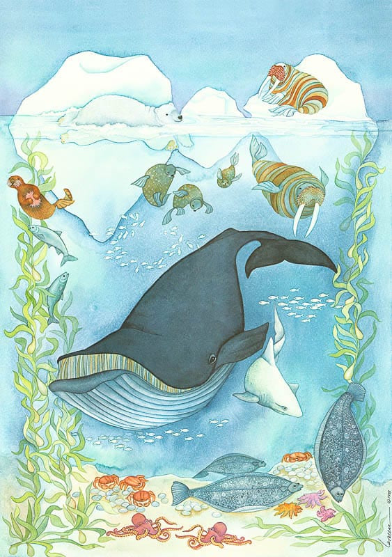 UNDERWATER ALASKA ART CARD
