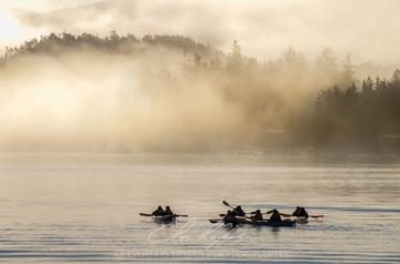 KAYAKING IN THE TONGASS NARROWS 24X16 PHOTO ON METAL