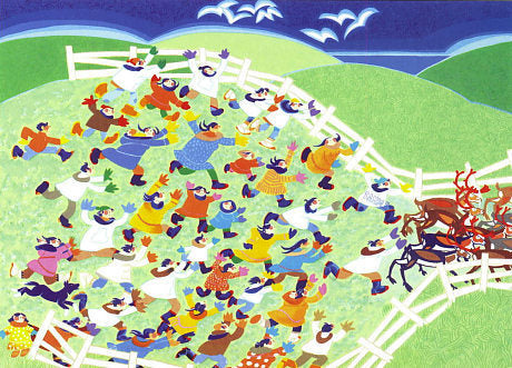 REINDEER ROUNDUP SILK SCREEN